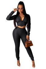 High-Waisted Faux-Leather Set